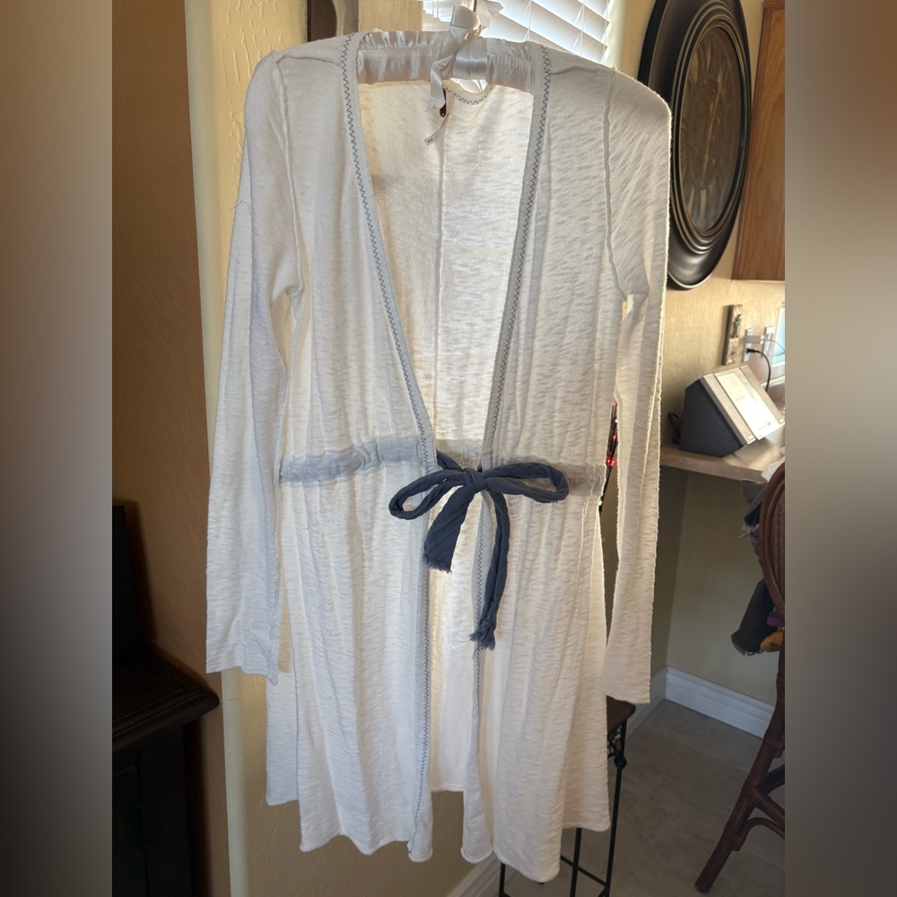 Free People Lightweight Open-Front Women's Wrap Cardigan with Contrast Tie